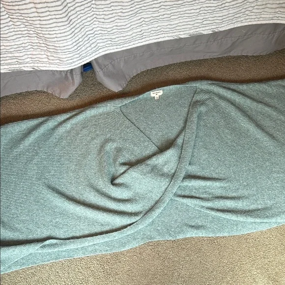 World Market Light Heathered Green  Wrap/Sweater - Picture 3 of 7